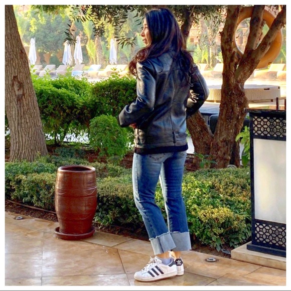 ✨MADE IN ITALY✨Faux leather Motorcycle jacket - Picture 5 of 9